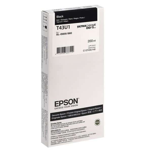 Epson T43U1 Ink Black per SL-D800 C13T43U140 Epson T43U1 Ink Black per SL-D800 C13T43U140